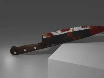 Kitchen Knife  Low-poly 3D model