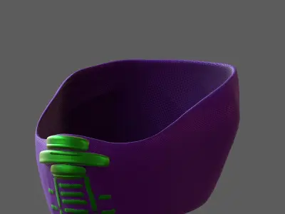 Gas mask helmet 3d model scifi Low-poly  Low-poly 3D model 537
