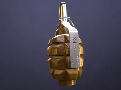 F1 GRENADE Low-poly 3D model