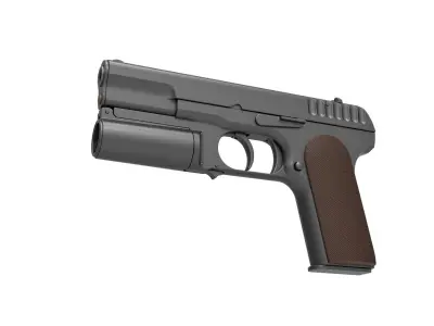 Standard issue pistol of Kingsman agents 3D model