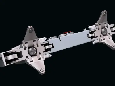 BRU-47A Weapon Rack 3D model