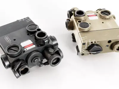 Steiner DBAL-I2 Green or Red visible and IR laser aiming device Low-poly 3D model