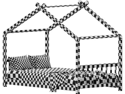 Hogansville Twin Bed Free 3D model