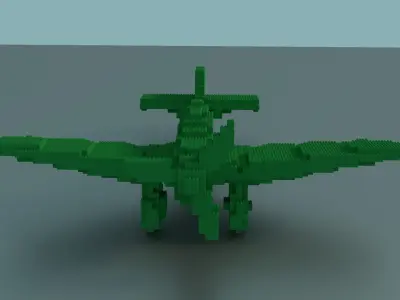 Lego Plane 3D model