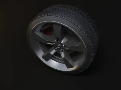 tyre hubs wheel Free 3D model
