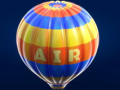 Air balloon 3D model