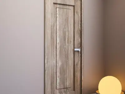 Door 4 wooden 3D model