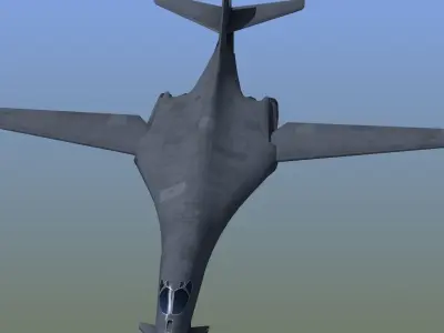 B1B Bomber Low-poly 3D model