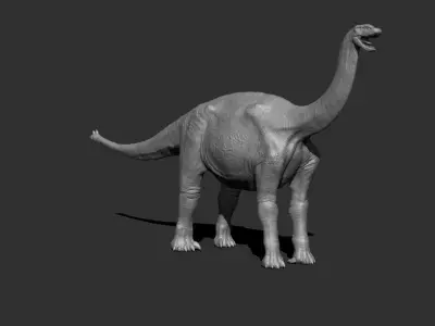 3D Shunosaurus dinosaur Low-poly 3D model