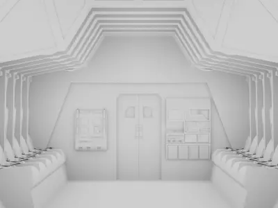 Sci - Fi Interior 3D model