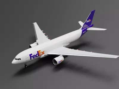 Airbus A300 FedEx Cargo Livery 3D model