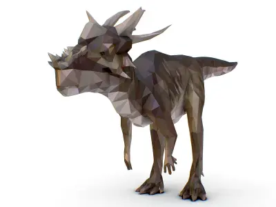 Dinosaur Stygi Lowpoly Art Style Animal Low-poly 3D model