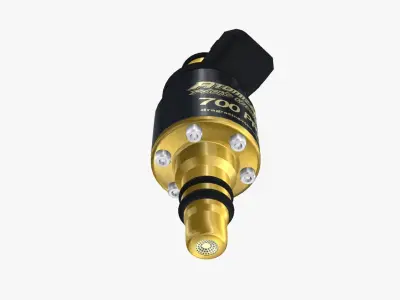 Billet Atomizer3 Fuel Injector - 700 PPH Low-poly 3D model