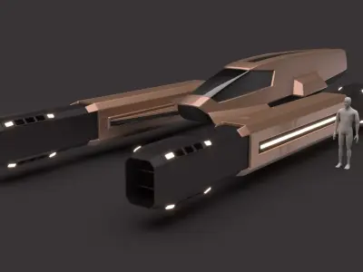 Racing Spaceship Vega 3D model