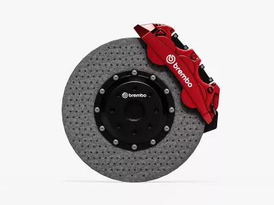 Performance Brake Disc Caliper System 3D model
