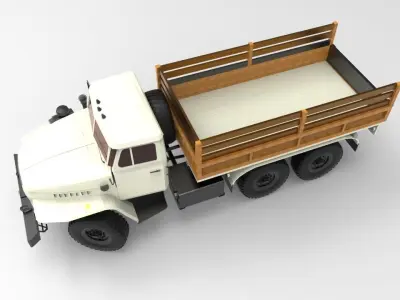 Ural-4320 General Purpose Truck 3D model