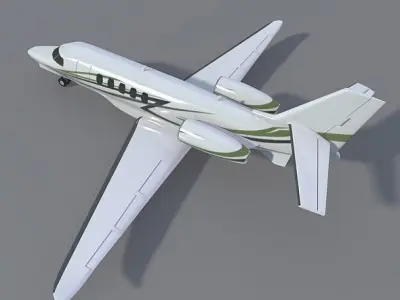 Cessna Citation Latitude business jet 3D model