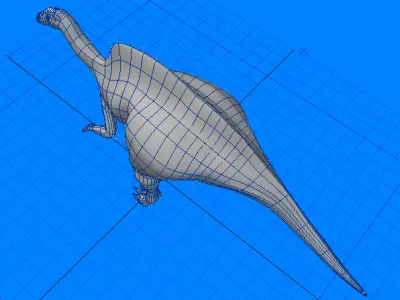 Ouranosaurus Dinosaur 3D model