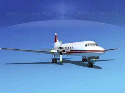 Convair CV-580 Corporate 9 3D model