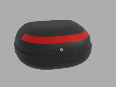 Motorcycle trunk box Low-poly 3D model