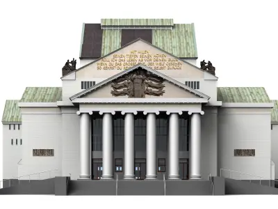 Theatre Duisburg 3D model