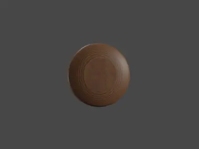 Wooden palte 3d model Free 3D model