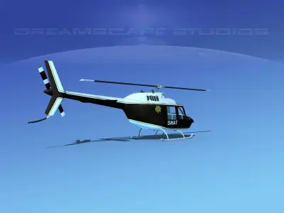 Bell 206 JetRanger SWAT 3D model