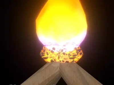 campfire  3D model