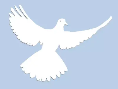 Dove of Peace - Friedenstaube Free 3D print model