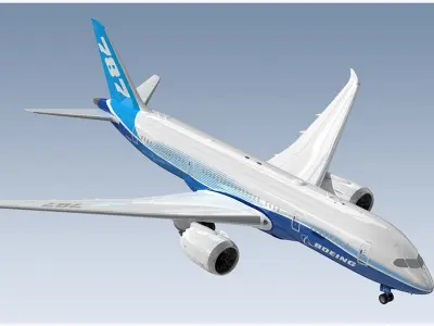 Boeing 787-8 Dreamliner 3D model purchase