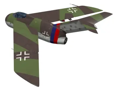 Focke-Wulf Ta183 Huckebein 3D model