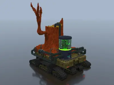 Cyber Stump 3D model