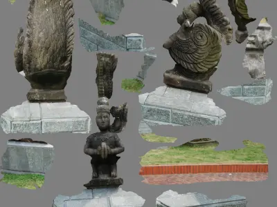 Vietnamese Harpy status 3D model