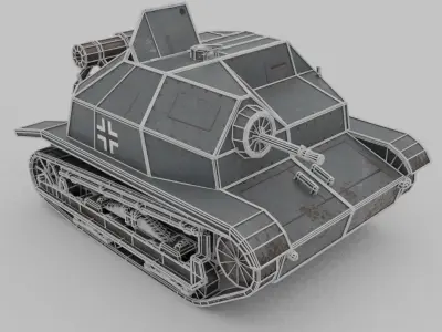 PzKpfw TKS p Low-poly 3D model