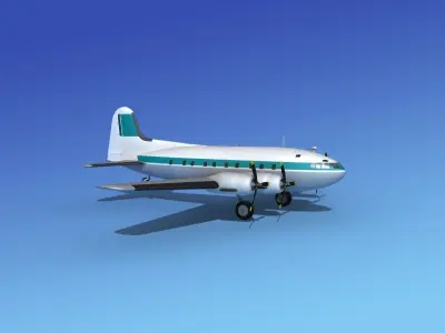 Boeing B307 Stratoliner Corporate 3 3D model