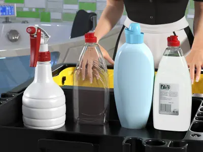 Rigged Housekeeping Maids Collection 2 for Cinema 4D 3D model
