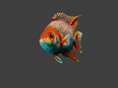 Fish Animal Low-poly 3D model