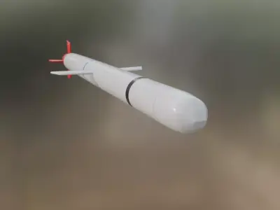 Tomahawk Rocket Low-poly 3D model