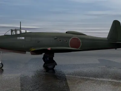 Yokosuka R2Y1 Keuin 3D model