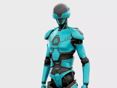 CYBORGTOPIA B-24 Rigged for Unreal Engine - Unity - MIXAMO 3D model