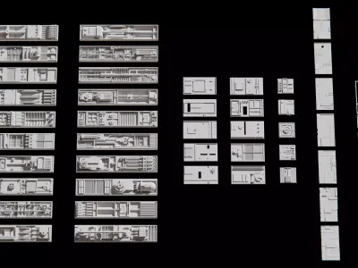 SCIFI KITBASH 3D model