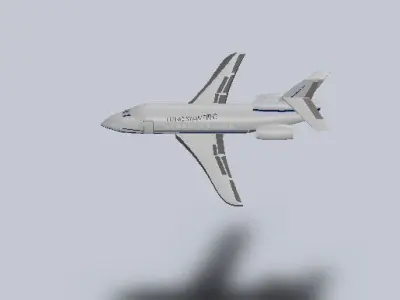 Dassault Falcon LX jet 3D model