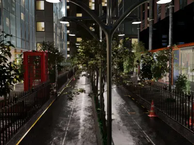  Fusion city street 3D model