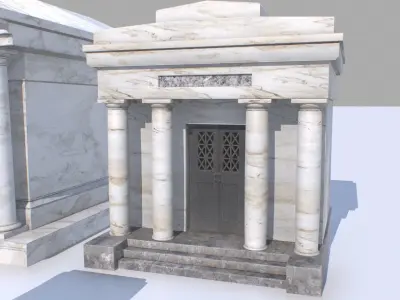 Mausoleums Tombs and Graves pack 1 Low-poly 3D model