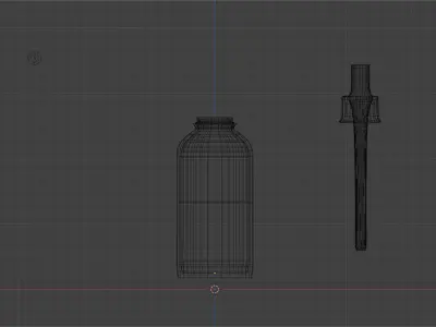 Serum bottle 3D model