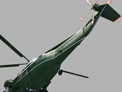 Marine One VH-3D Sea King 3D model
