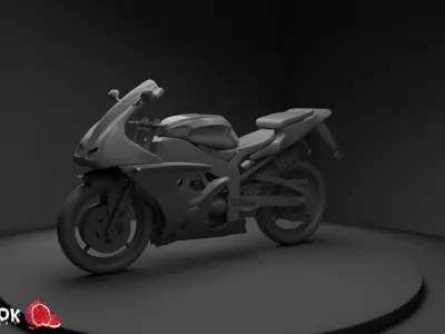 motorcycle Free low-poly 3D model