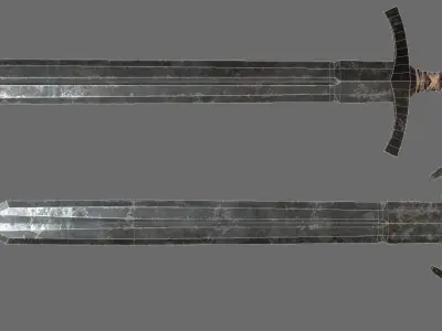 Next Gen AAA Generic Medieval Swords Set 2 Free low-poly 3D model