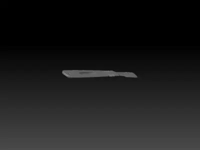 Deadly razor blade 3D model