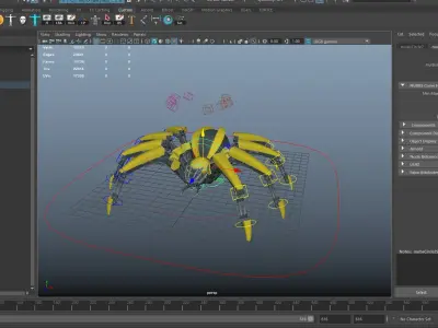 Spider Robot Pack Low-poly 3D model